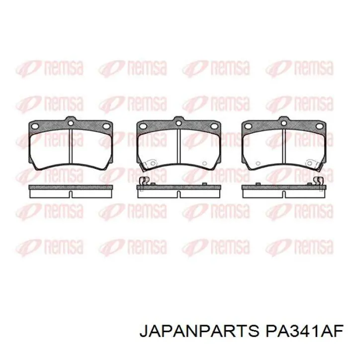 Pastillas de freno delanteras Mazda 323 BA