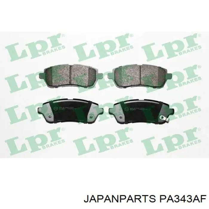 PA-343AF Japan Parts pastillas de freno delanteras