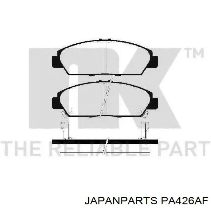 PA-426AF Japan Parts pastillas de freno delanteras