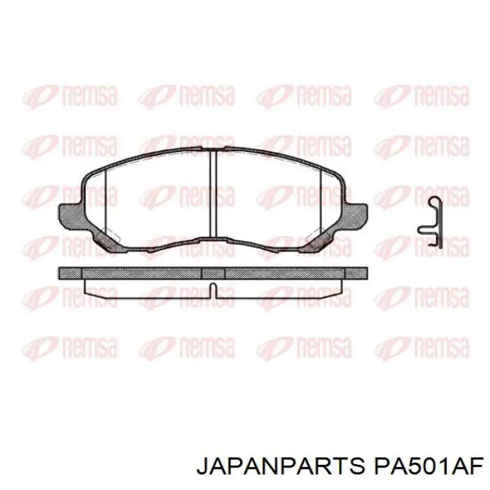 PA501AF Japan Parts pastillas de freno delanteras