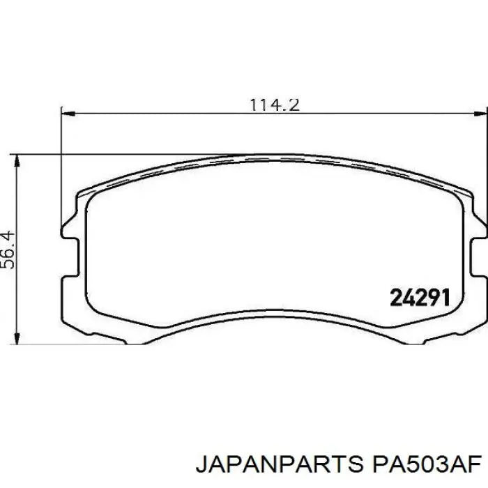 PA-503AF Japan Parts pastillas de freno delanteras