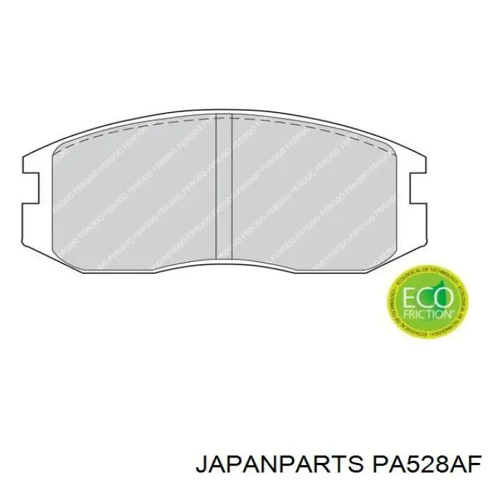 PA528AF Japan Parts Pastillas delanteras