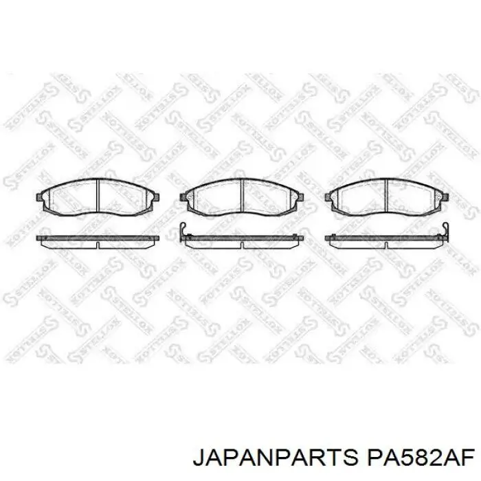 Pastillas de freno PA582AF Japan Parts