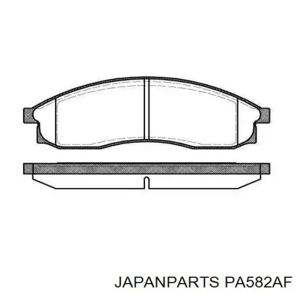 Pastillas de freno delanteras Japan Parts PA582AF