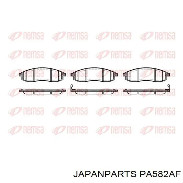 Pastillas freno delanteras Japan Parts PA582AF precio, desde 32,69 EUR