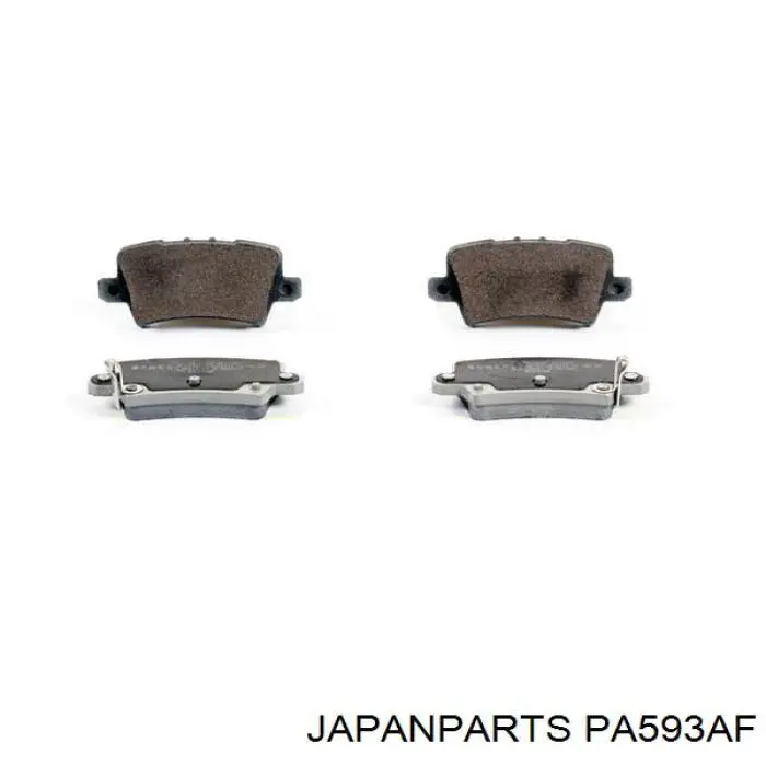 Pastillas de freno delanteras Japan Parts PA593AF