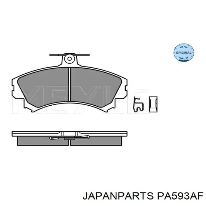 Pastillas freno delanteras Japan Parts PA593AF precio, desde 26,79 EUR