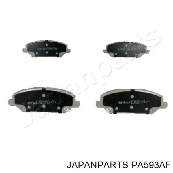 Pastillas de freno PA593AF Japan Parts