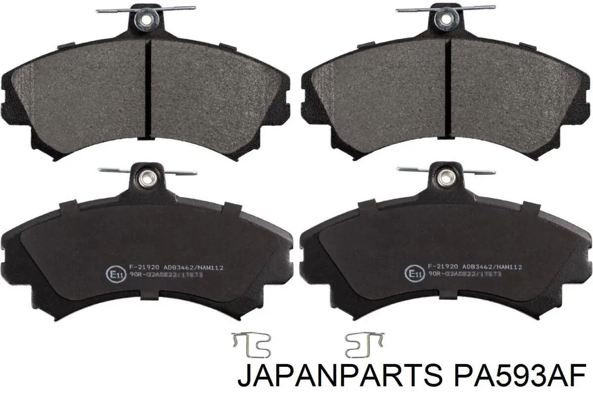 PA-593AF Japan Parts pastillas de freno delanteras