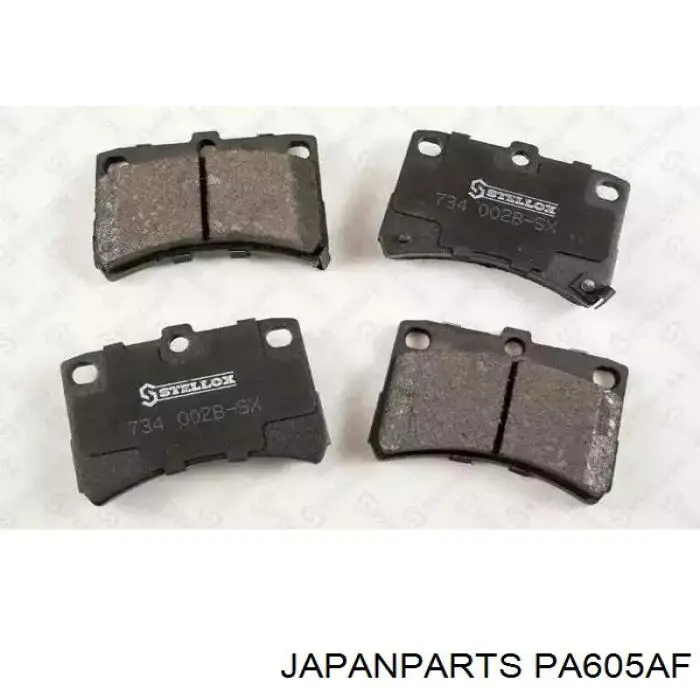 PA605AF Japan Parts pastillas de freno delanteras