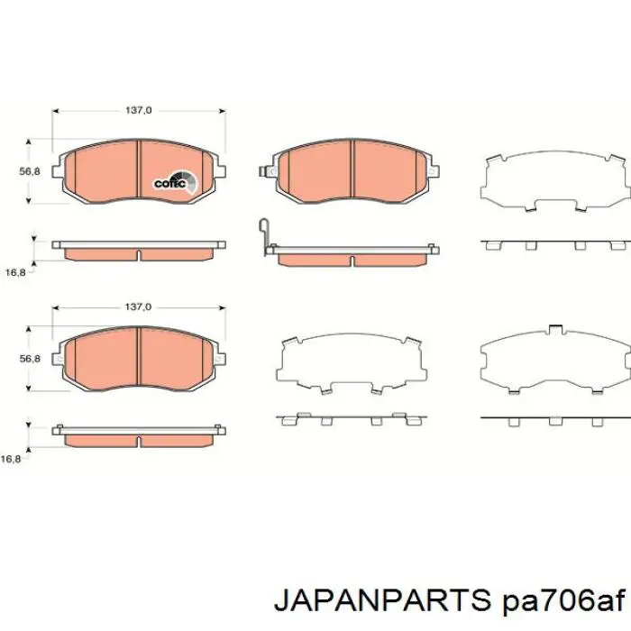 Pastillas de freno delanteras Subaru Impreza 3 GH