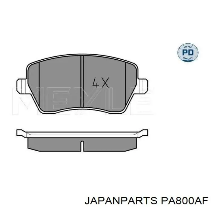 Pastillas freno delanteras Japan Parts PA800AF precio, desde 23,39 EUR