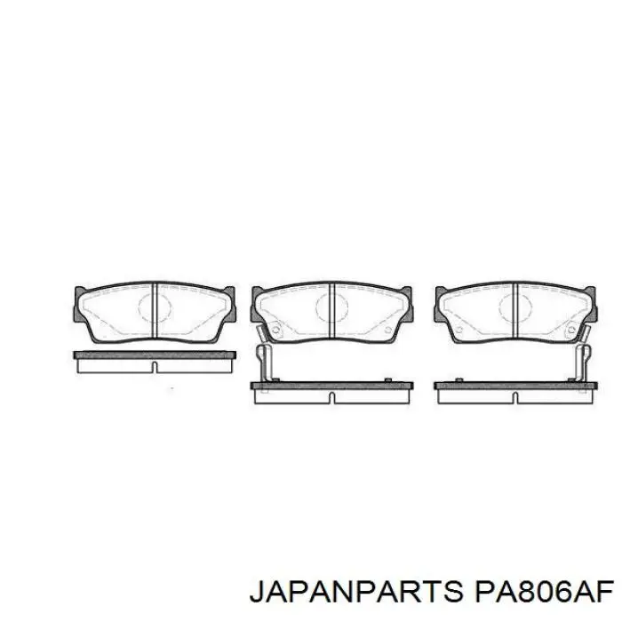Pastillas de freno PA806AF Japan Parts