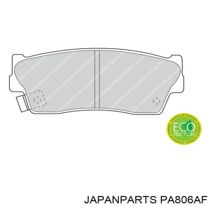 Comprar PA806AF Japan Parts Pastillas delanteras de freno