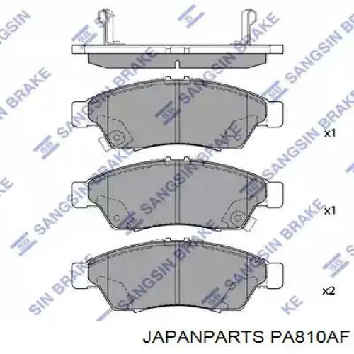 PA810AF Japan Parts Pastillas delanteras