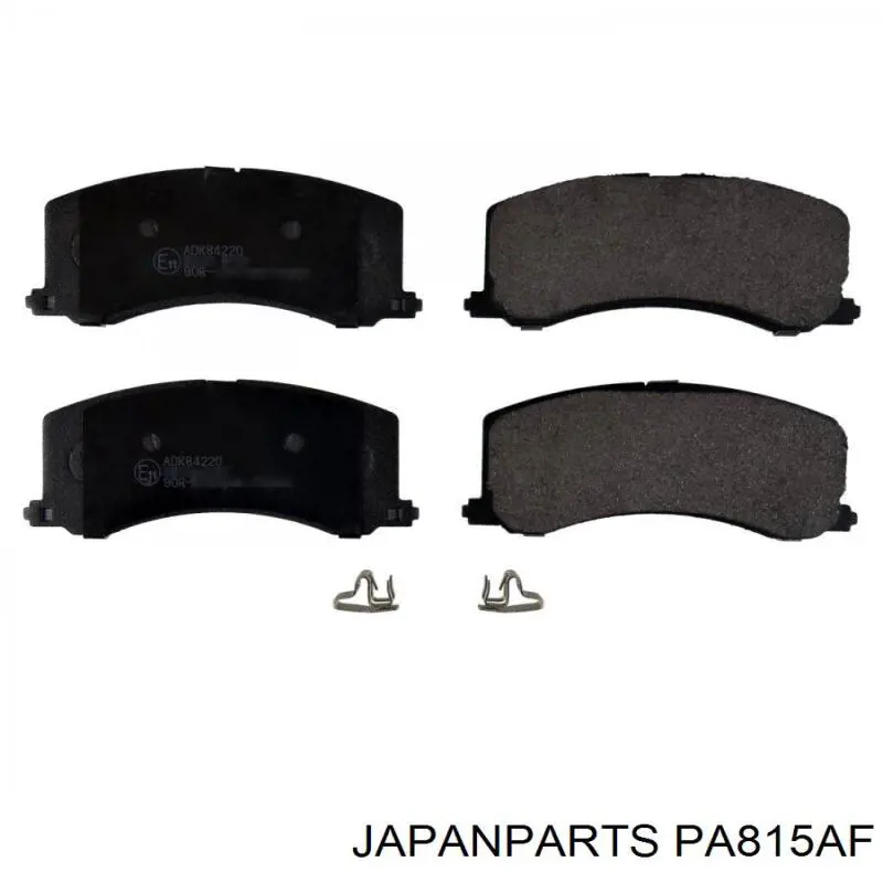 Pastillas de freno delanteras Japan Parts PA815AF