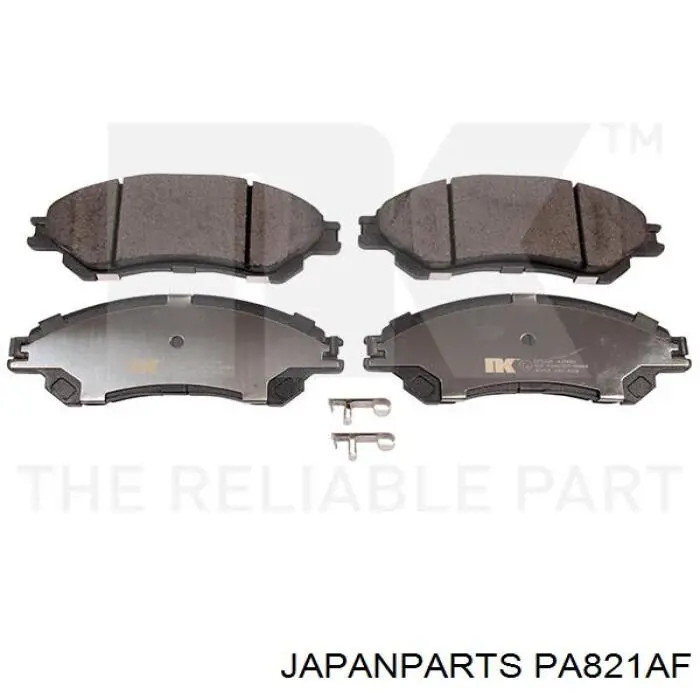 PA-821AF Japan Parts pastillas de freno delanteras