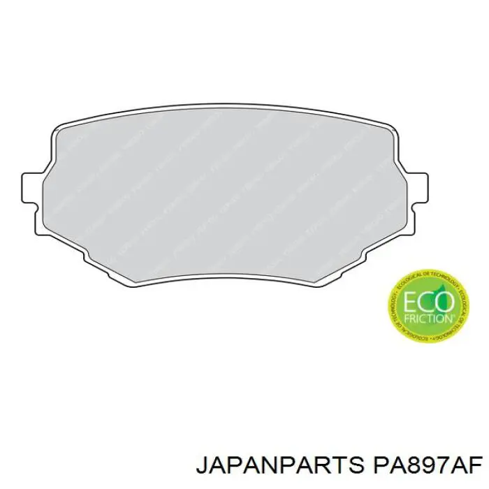 Pastillas de freno delanteras Japan Parts PA897AF