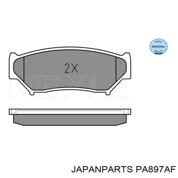 Comprar PA897AF Japan Parts Pastillas delanteras de freno