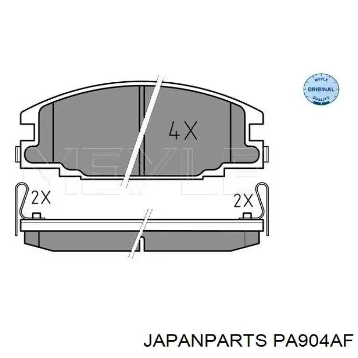 PA-904AF Japan Parts pastillas de freno delanteras