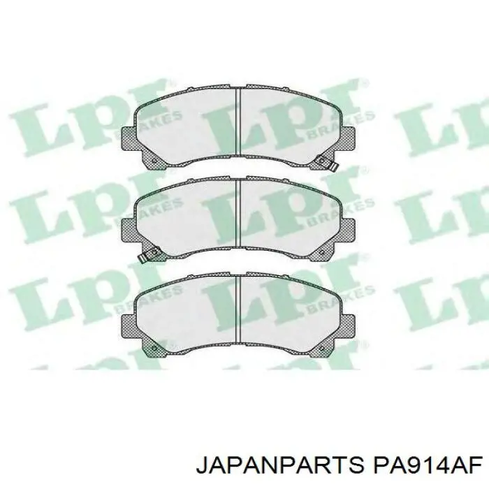 Comprar PA914AF Japan Parts Pastillas delanteras de freno
