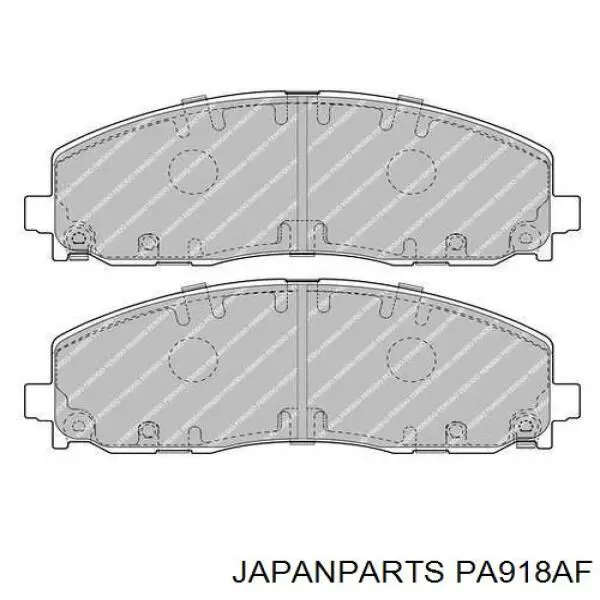 PA918AF Japan Parts pastillas de freno delanteras