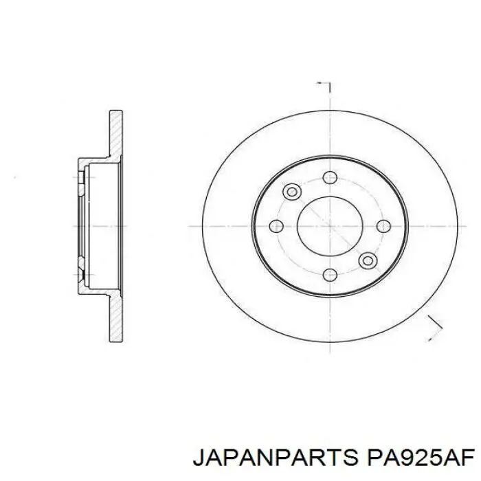 PA-925AF Japan Parts pastillas de freno delanteras