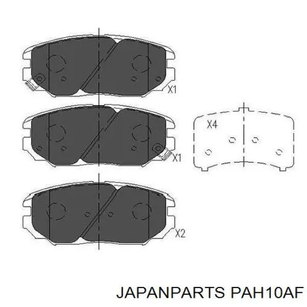 Comprar PAH10AF Japan Parts Pastillas delanteras de freno