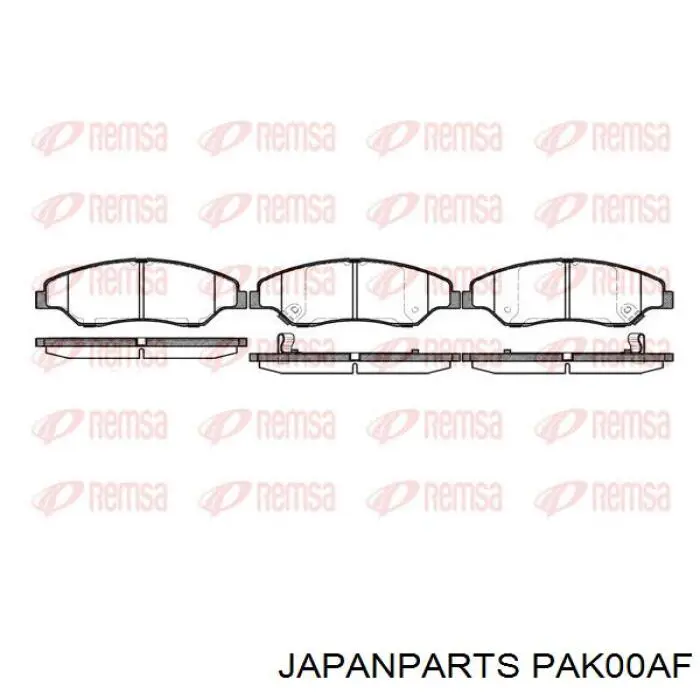 Pastillas de freno PAK00AF Japan Parts