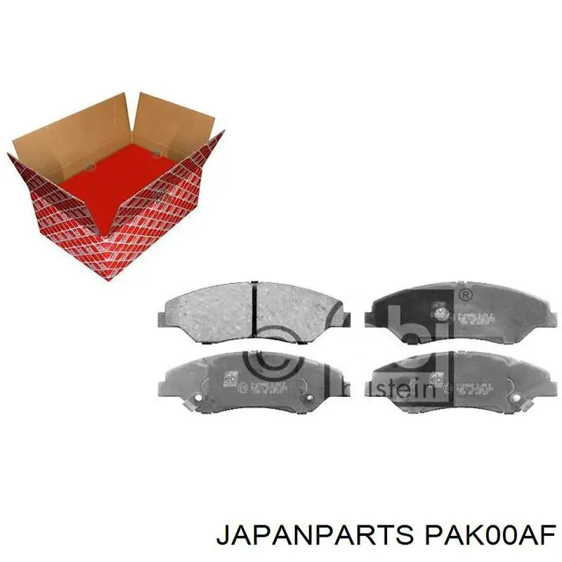 Pastillas de freno delanteras Japan Parts PAK00AF