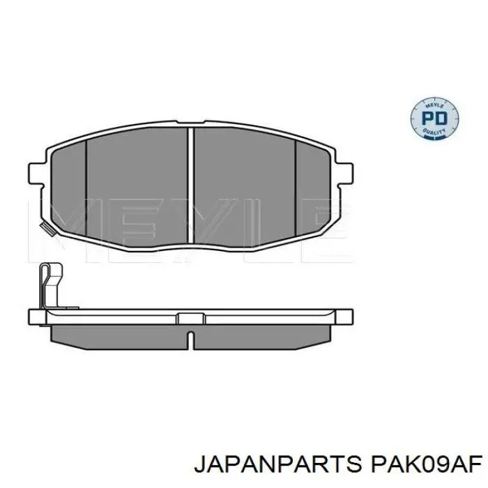 Comprar PAK09AF Japan Parts Pastillas delanteras de freno
