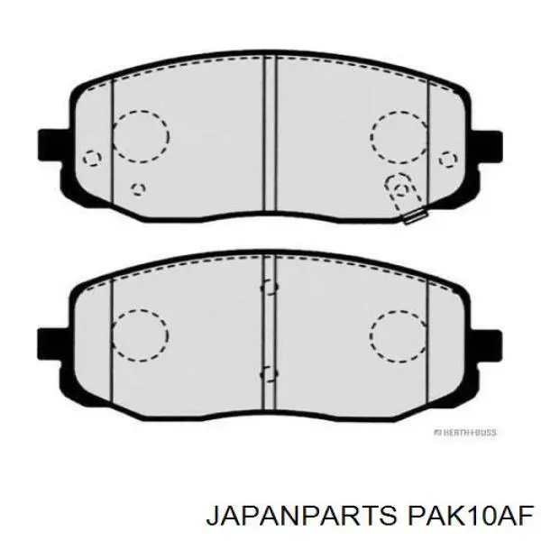 Pastillas de freno delanteras Japan Parts PAK10AF