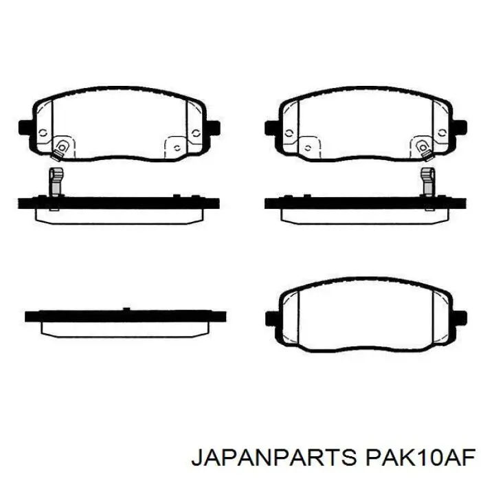 PAK10AF Japan Parts Pastillas delanteras