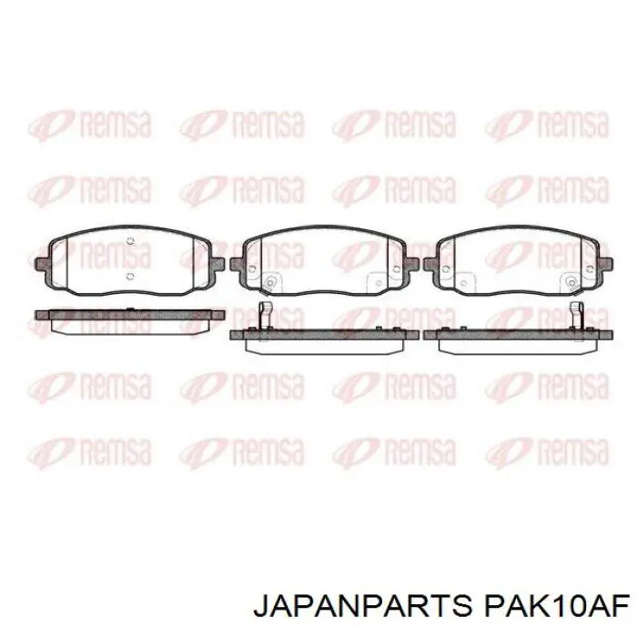 Pastillas freno delanteras Japan Parts PAK10AF precio, desde 25,81 EUR