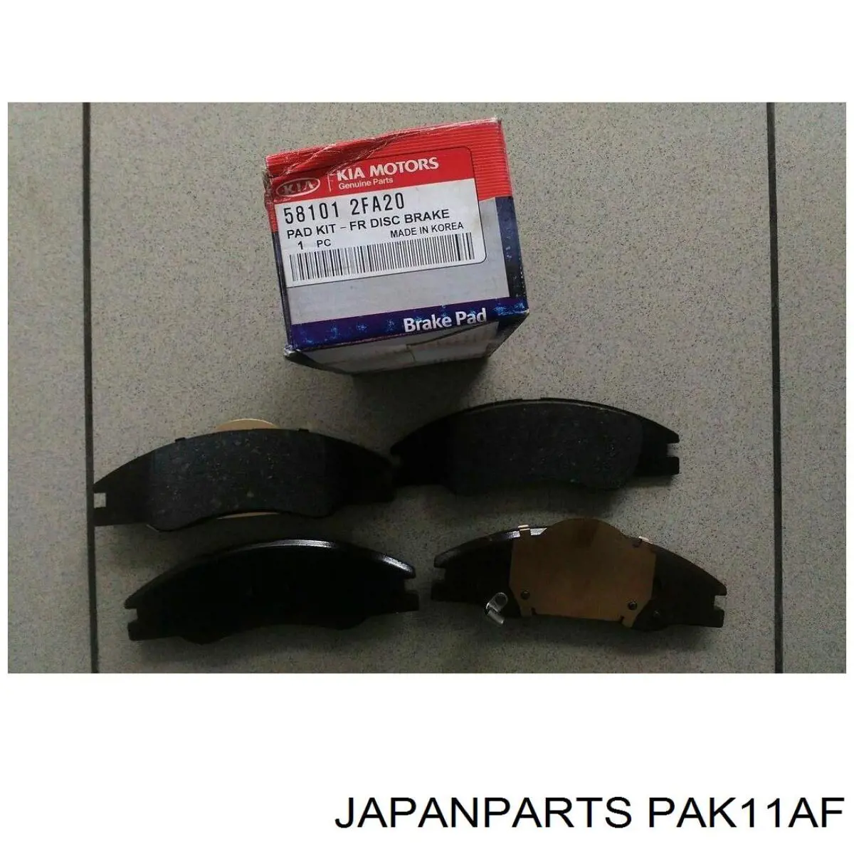 Comprar PAK11AF Japan Parts Pastillas delanteras de freno