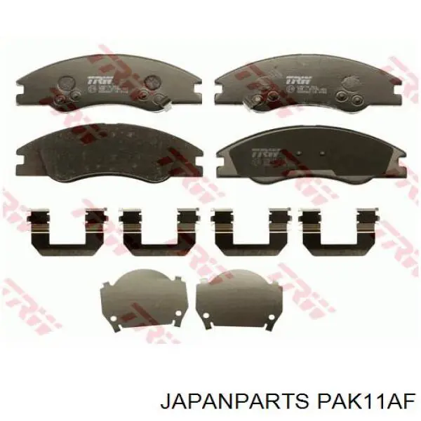 PAK11AF Japan Parts pastillas de freno delanteras