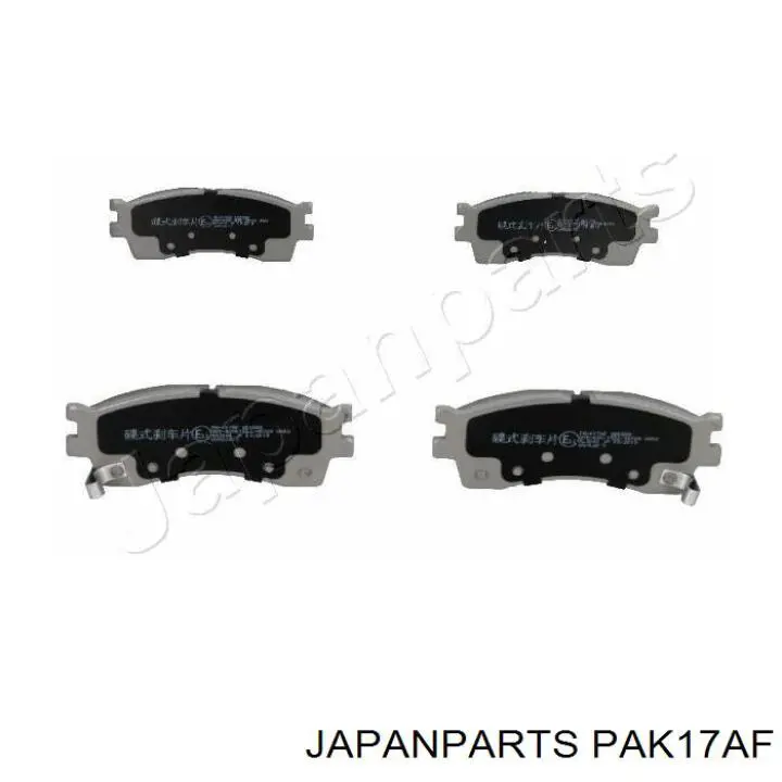 Pastillas de freno delanteras Japan Parts PAK17AF