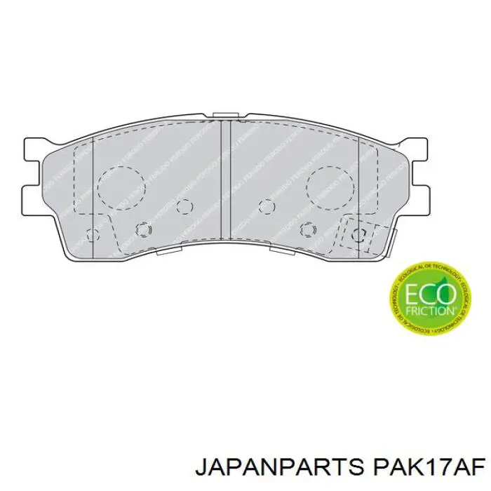 Pastillas freno delanteras Japan Parts PAK17AF precio, desde 25,97 EUR