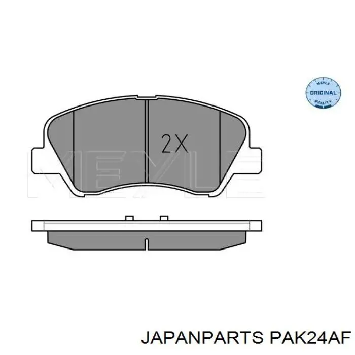 Pastillas freno delanteras Japan Parts PAK24AF precio, desde 24,48 EUR