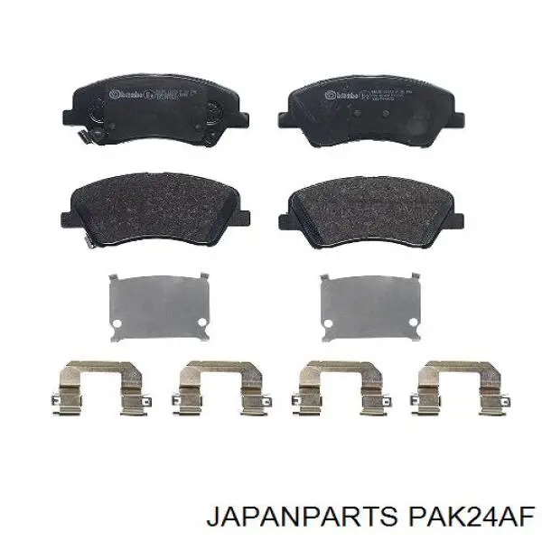 PA-K24AF Japan Parts pastillas de freno delanteras