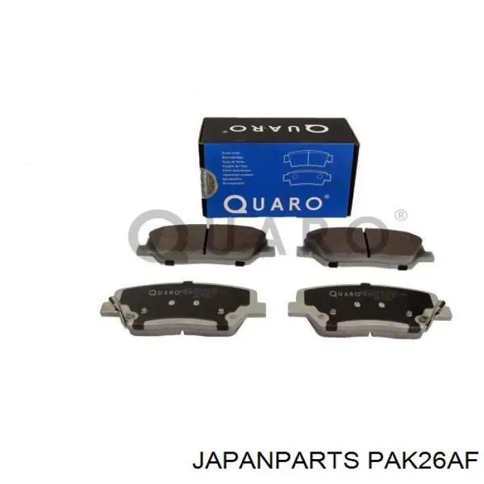 PA-K26AF Japan Parts pastillas de freno delanteras