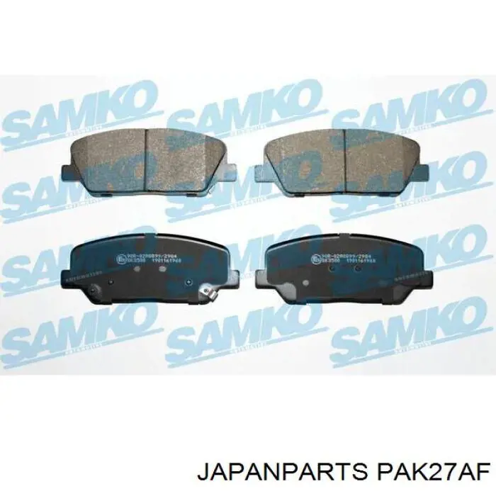 Comprar PAK27AF Japan Parts Pastillas delanteras de freno