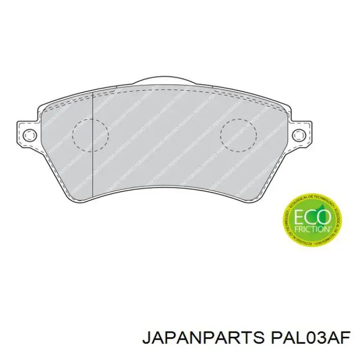 PAL03AF Japan Parts Pastillas delanteras