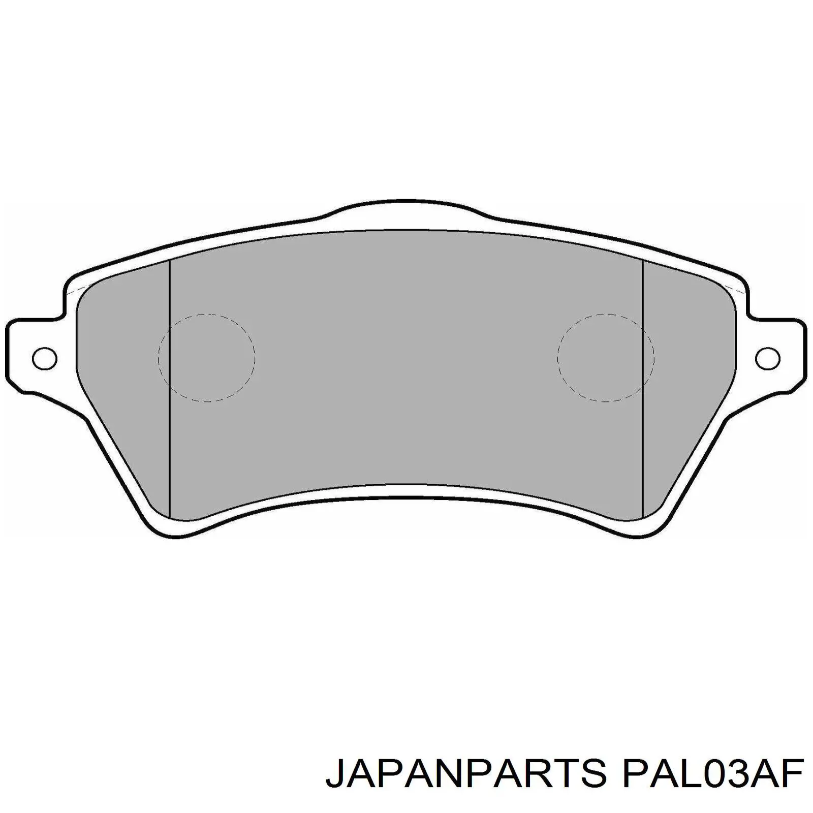 Pastillas freno delanteras Japan Parts PAL03AF precio, desde 31,07 EUR