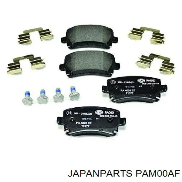 PAM00AF Japan Parts Pastillas delanteras