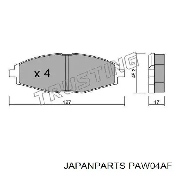 Pastillas de freno delanteras Chevrolet Spark (Matiz) M200, M250