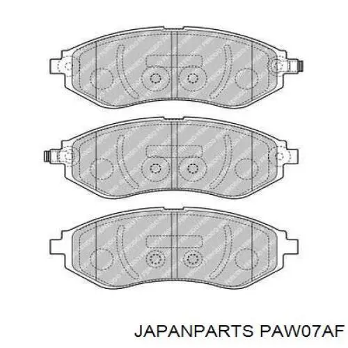 Pastillas freno delanteras Japan Parts PAW07AF precio, desde 23,80 EUR
