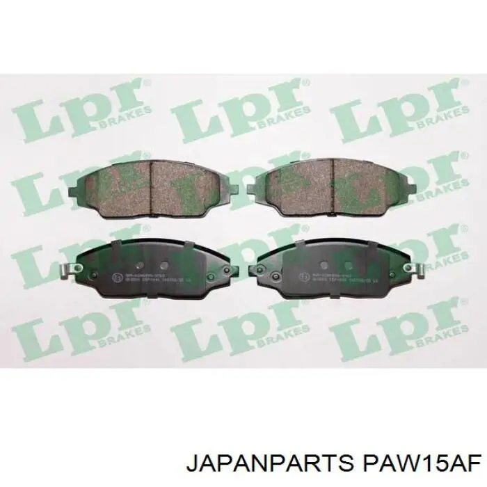 PA-W15AF Japan Parts pastillas de freno delanteras