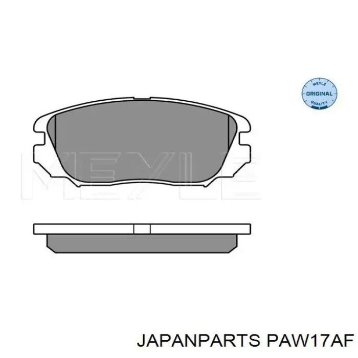 PA-W17AF Japan Parts pastillas de freno delanteras