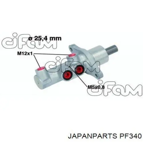 PF340 Japan Parts cilindro principal de freno